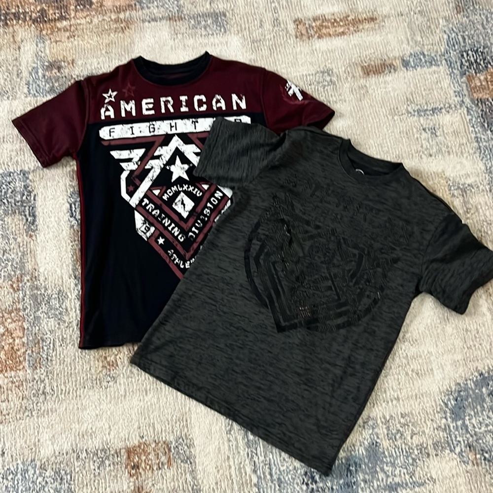 American Fighter Youth Boys Medium shirts. Lot of (2). Great condition.
